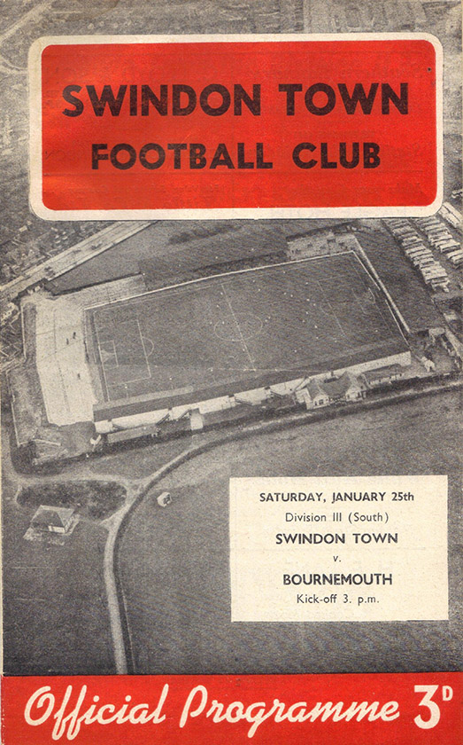 <b>Saturday, January 25, 1958</b><br />vs. Bournemouth and Boscombe Athletic (Home)